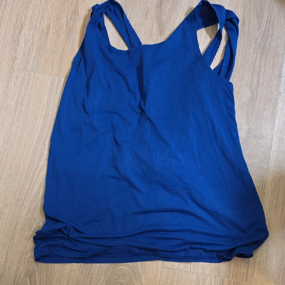 Fabletics Royal Blue Double-Strap Tank Top